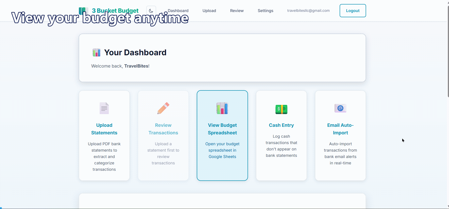 Budget spreadsheet tutorial